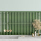 Forest Green 2 x 16 Glossy Ceramic Deco Subway Tile