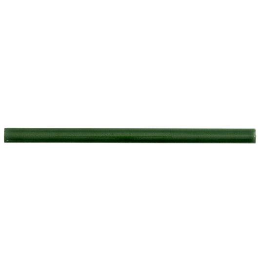 Forest Green 0.5 x 8 Glossy Ceramic Pencil Trim - Sample