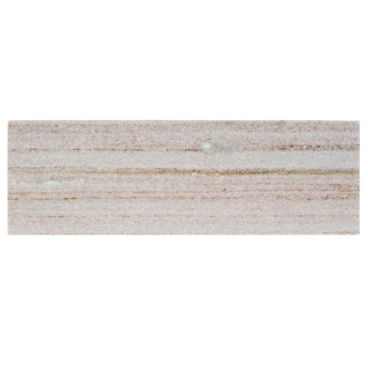 Wooden Beige 4 x 12 Honed Marble Subway Tile - Sample