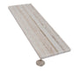 Wooden Beige 4 x 12 Honed Marble Subway Tile