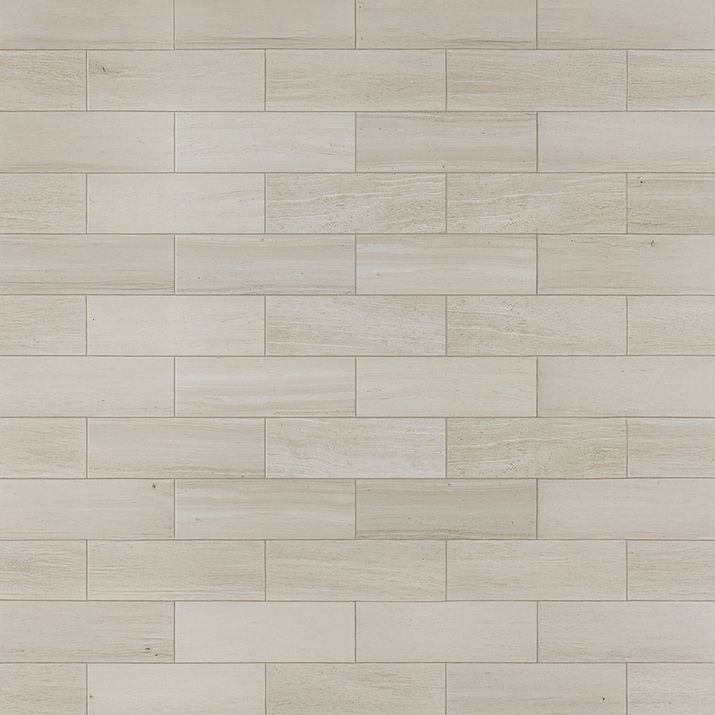 Wooden Beige 4 x 12 Polished Crystal Sand Marble Subway Tile