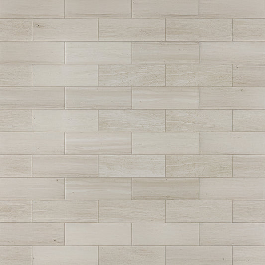 Wooden Beige 4 x 12 Polished Crystal Sand Marble Subway Tile
