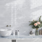 White 3 x 6 Polished Beveled Thassos Marble Subway Tile
