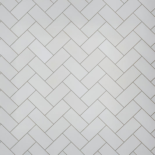 White 3 x 6 Polished Plain Thassos Marble Subway Tile