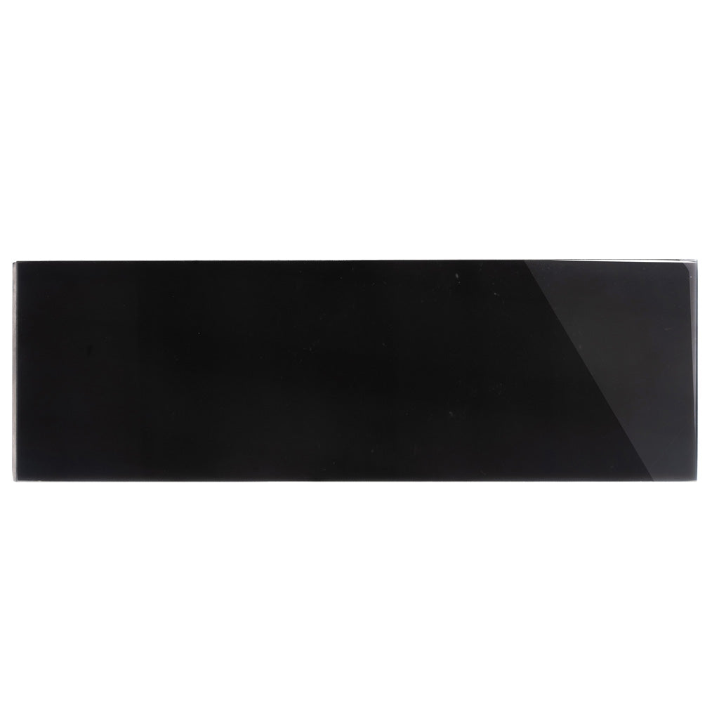 Black 4 x 12 Polished Marble Subway Tile - Sample