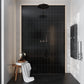 Eastern Black 4 x 12 Polished Marble Subway Tile