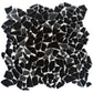 Black 11 x 11 Glossy, Matte Glass Mosaic Tile