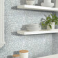 White 11 x 11 Glossy, Matte Glass Mosaic Tile