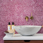 Orchid Pink 11 x 11 Glossy, Matte Glass Mosaic Tile