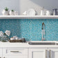 Sky Blue 11 x 11 Glossy, Matte Glass Mosaic Tile