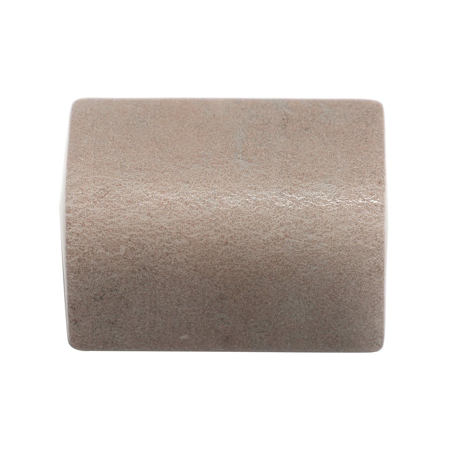 Taupe 2x2 Matte Recycled Glass Corner Tile