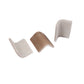 Taupe 2x2 Matte Recycled Glass Corner Tile