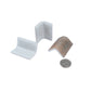 Taupe 2x2 Matte Recycled Glass Corner Tile