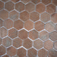 Taupe 12x12 Matte Recycled Glass Hexagon Mosaic Tile - Sample