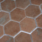 Taupe 12x12 Matte Recycled Glass Hexagon Mosaic Tile