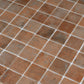 Taupe 12x12 Matte Recycled Glass Square Mosaic Tile