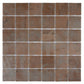 Taupe 12x12 Matte Recycled Glass Square Mosaic Tile - Sample