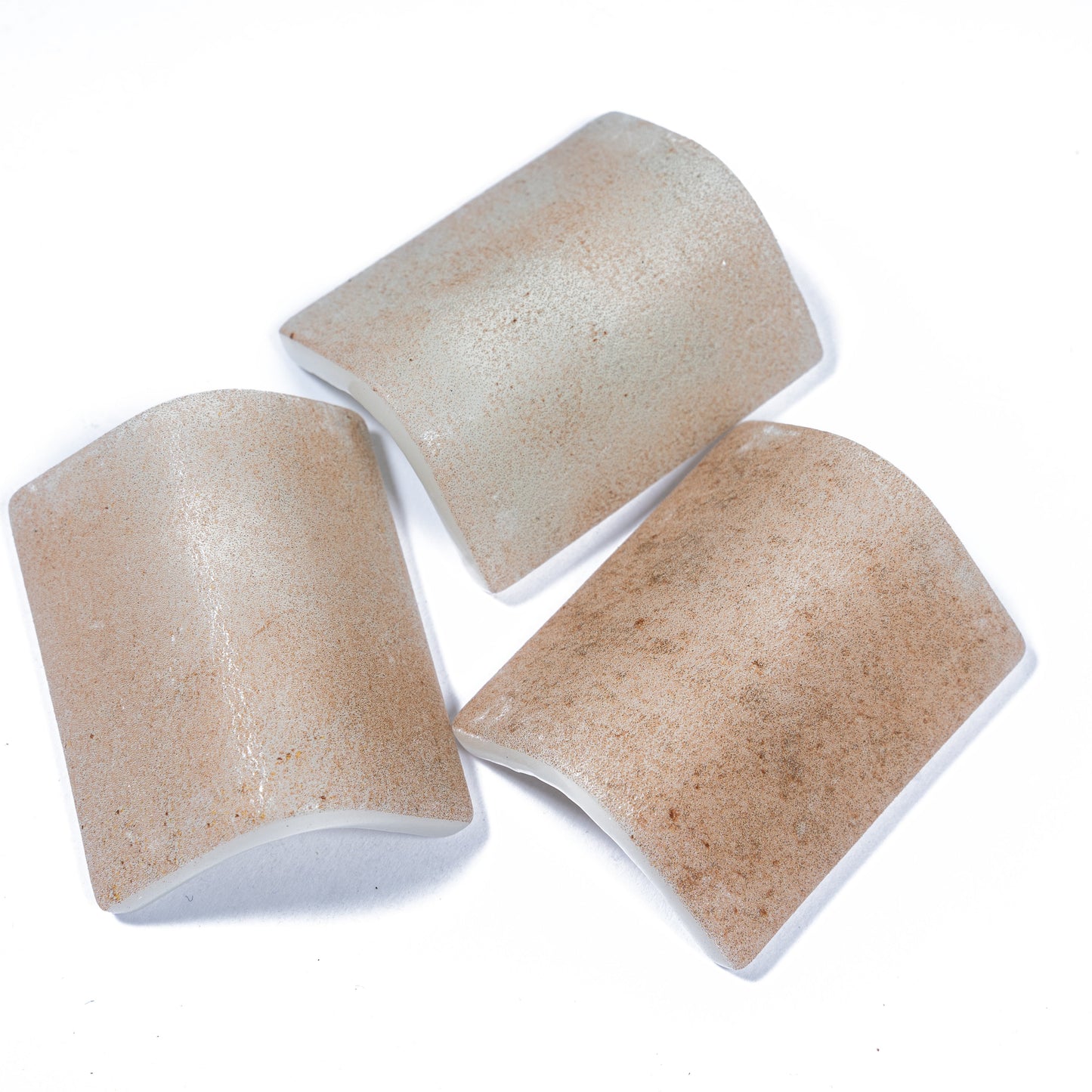 Clay Beige 2x2 Matte Recycled Glass Corner Tile