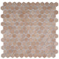 Clay Beige 12x12 Matte Recycled Glass Hexagon Mosaic Tile