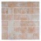 Clay Beige 12x12 Matte Recycled Glass Square Mosaic Tile - Sample