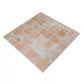 Clay Beige 12x12 Matte Recycled Glass Square Mosaic Tile - Sample