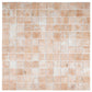 Clay Beige 12x12 Matte Recycled Glass Square Mosaic Tile