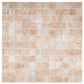 Clay Beige 12x12 Matte Recycled Glass Square Mosaic Tile - Sample