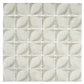 Beige 12x12 Matte Recycled Glass Square Mosaic Tile