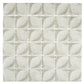Beige 12x12 Matte Recycled Glass Square Mosaic Tile - Sample
