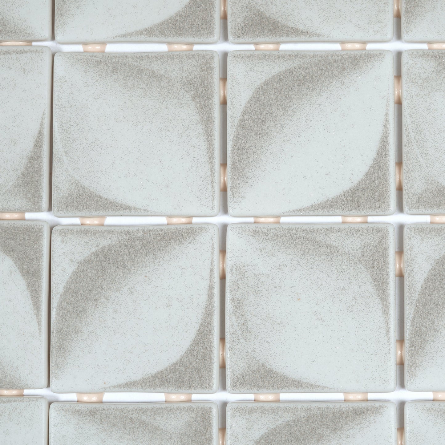 Misty Gray 12x12 Matte Recycled Glass Square Mosaic Tile