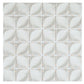 Misty Gray 12x12 Matte Recycled Glass Square Mosaic Tile - Sample