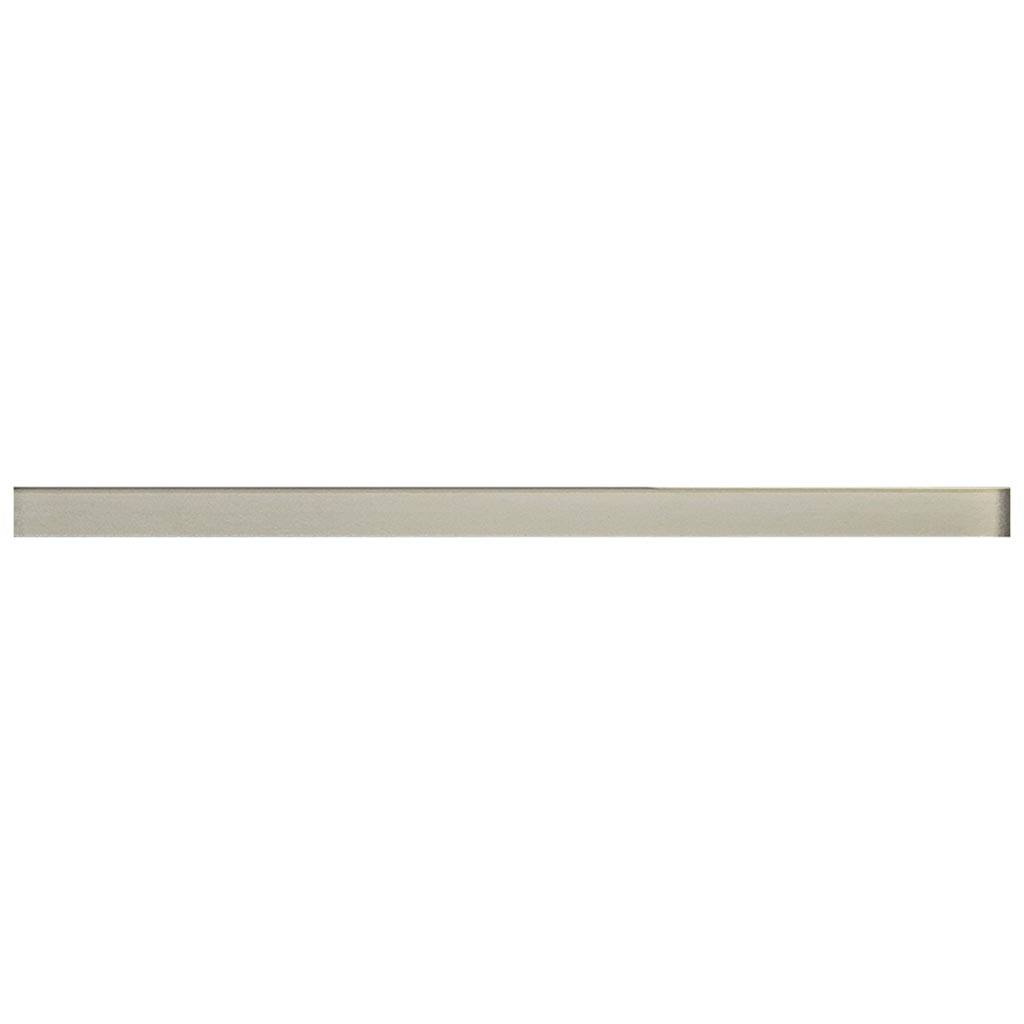 Ash Gray 0.5 x 12 Glossy Glass Pencil Trim