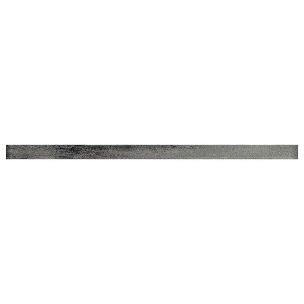 Dark Gray 0.5 x 12 Glossy Glass Pencil Trim