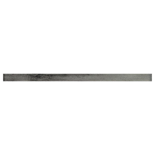 Dark Gray 0.5 x 12 Glossy Glass Pencil Trim - Sample