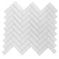 White 11 x 13 Glossy Glass Mosaic Tile