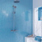 Cerulean Blue 11 x 13 Glossy Glass Mosaic Tile