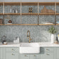 Sage Green 9 x 11 Matte Porcelain Hexagon Tile