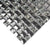 Silver and Gray 12 x 12 Glossy Glass Mosaic Tile