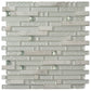 White 12 x 12 Glossy, Matte Glass Mosaic Tile