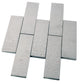 Dark Shimmer Gray 2 x 8 Polished Glass Subway Tile