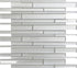 White 12 x 12 Glossy, Matte Glass Mosaic Tile