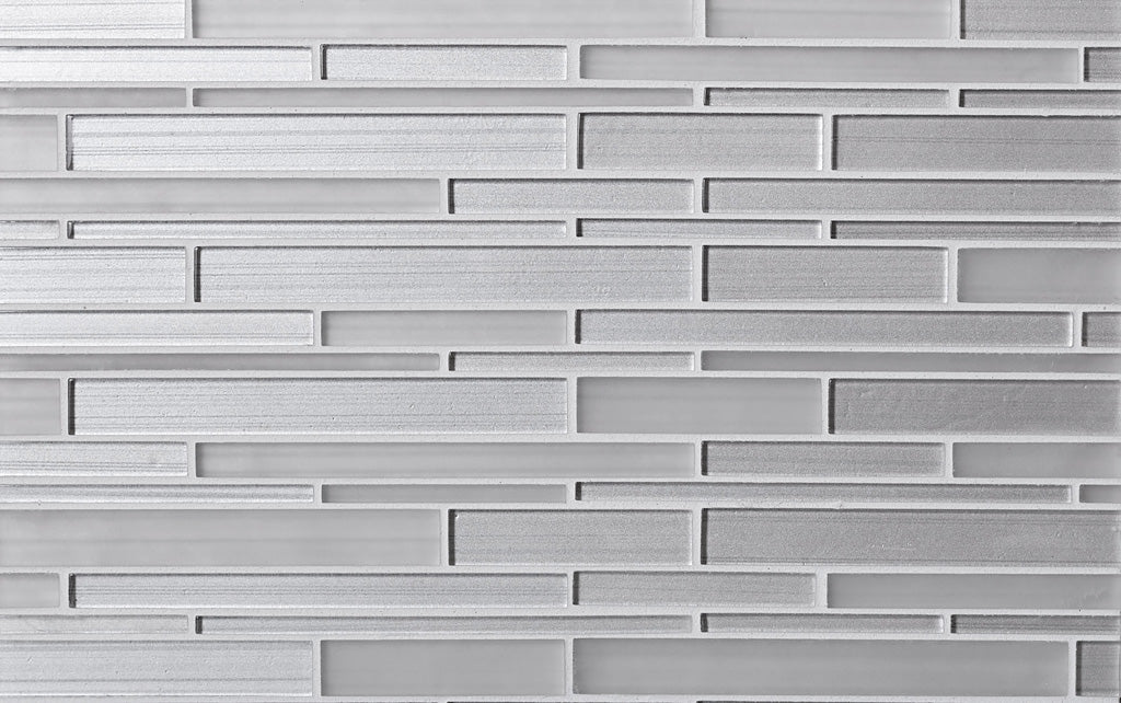 White 12 x 12 Glossy, Matte Glass Mosaic Tile