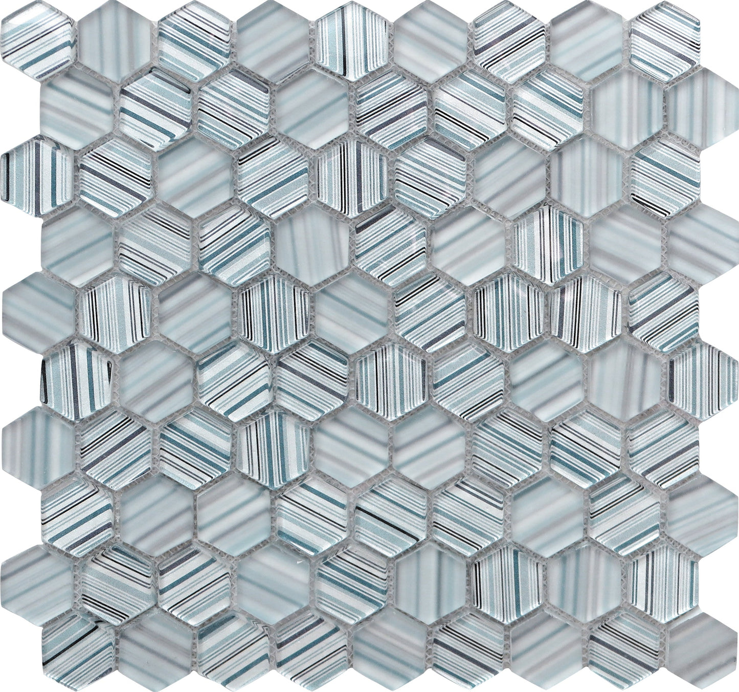 Light Blue 12 x 12 Glossy, Matte Glass Mosaic Tile