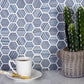 Blue and Gray 12 x 12 Glossy, Matte Glass Mosaic Tile