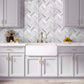 White 10 x 10 Glossy, Matte Glass Mosaic Tile