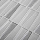 White 12 x 13 Glossy, Matte Glass Mosaic Tile - Sample
