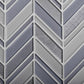 Blue and Gray 10 x 10 Glossy, Matte Glass Mosaic Tile