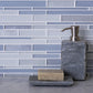 White and Blue 12 x 12 Glossy, Matte Glass Mosaic Tile