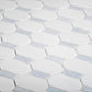 White, Blue 12x12 Polished Stone Mosaic Tile