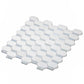 White, Blue 12x12 Polished Stone Mosaic Tile